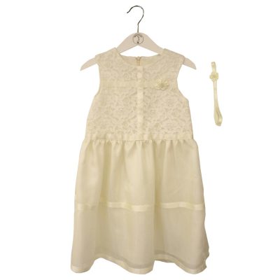 white silk dress 104cm
