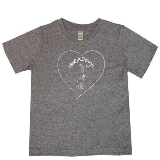 Light gray t-shirt with heart logo